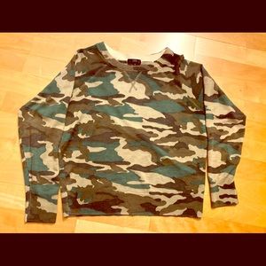 J Crew Camouflage Women’s Sweater Sz M